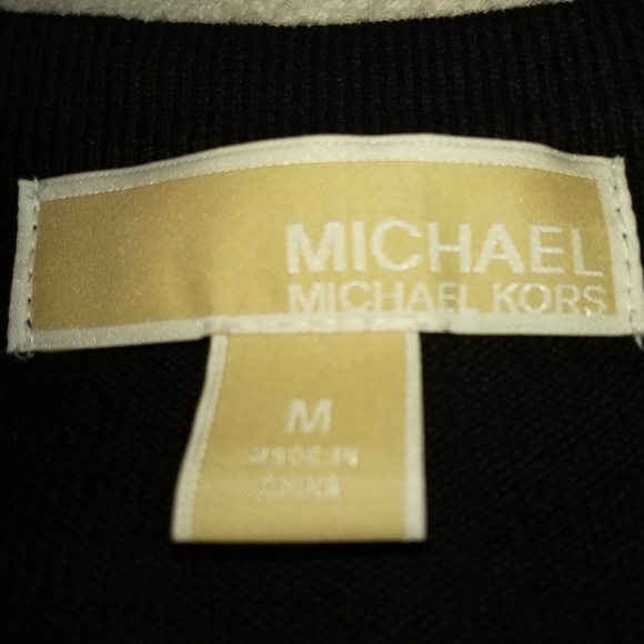 Michael Kors sequined button up sweater - Picture 1 of 6